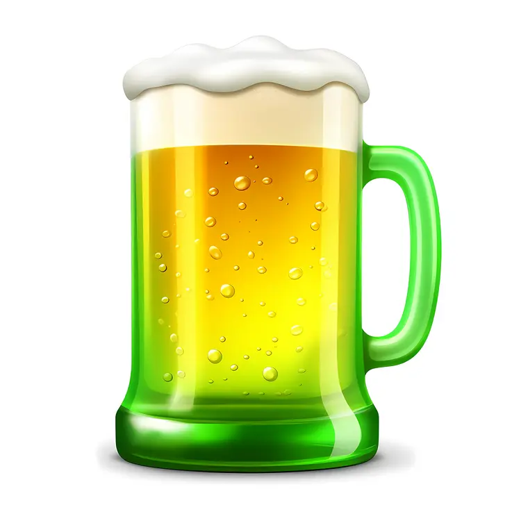 Green Beer Mug for St. Patrick's Day