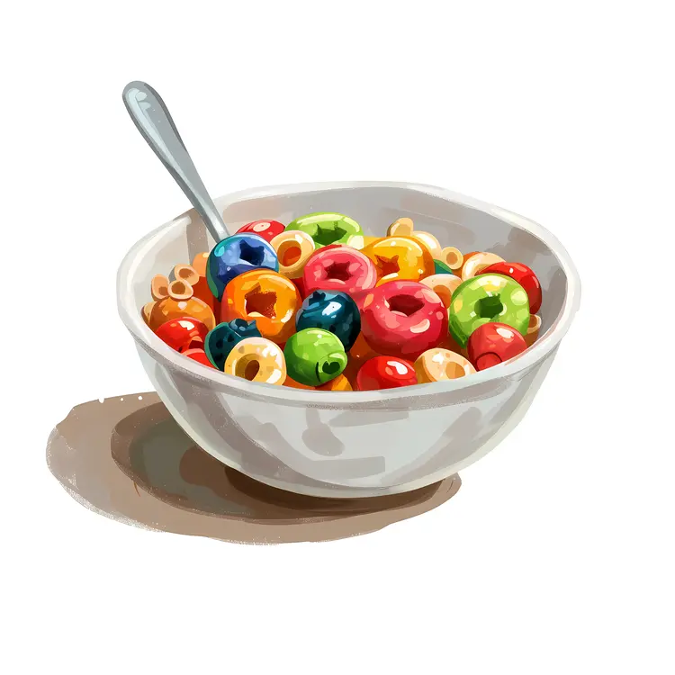 Bright and Colorful Cereal