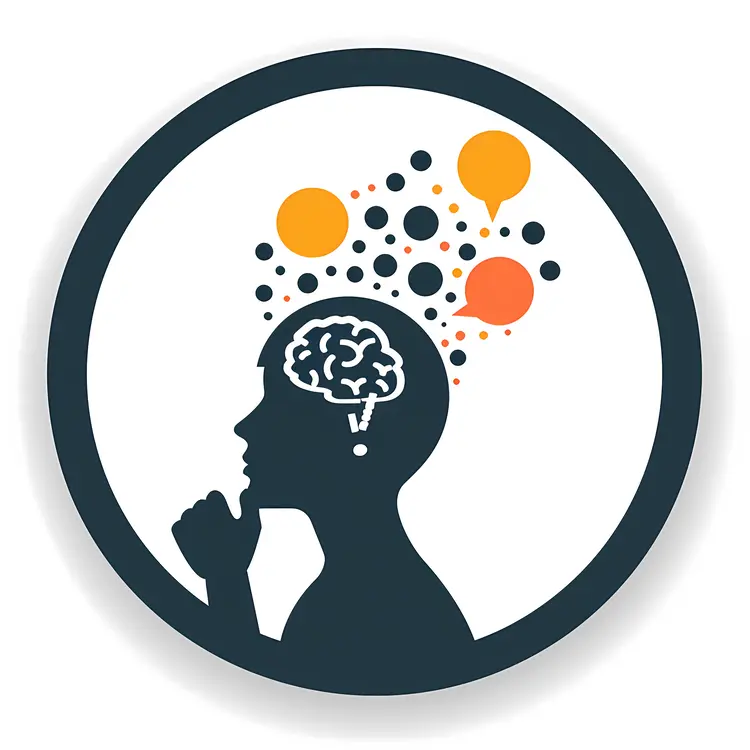 Silhouette of Person Thinking