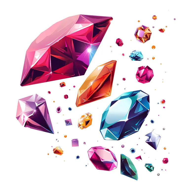 Colorful Gems and Jewels