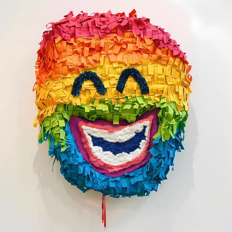 Smiling Emoji Piñata for Celebrations