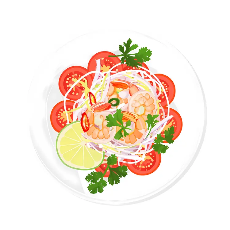 Shrimp Salad with Tomatoes and Lime