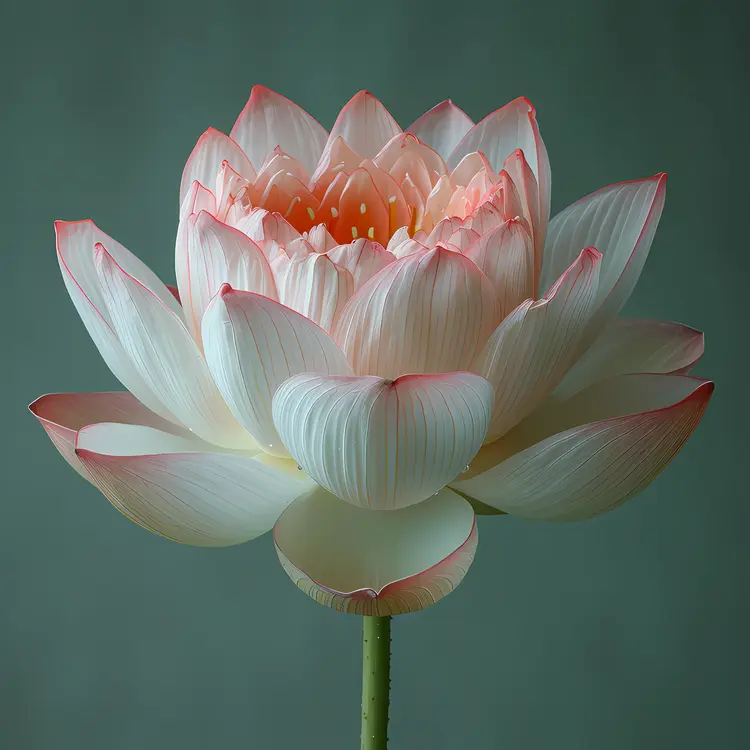 Graceful Lotus Flower with Delicate Petals