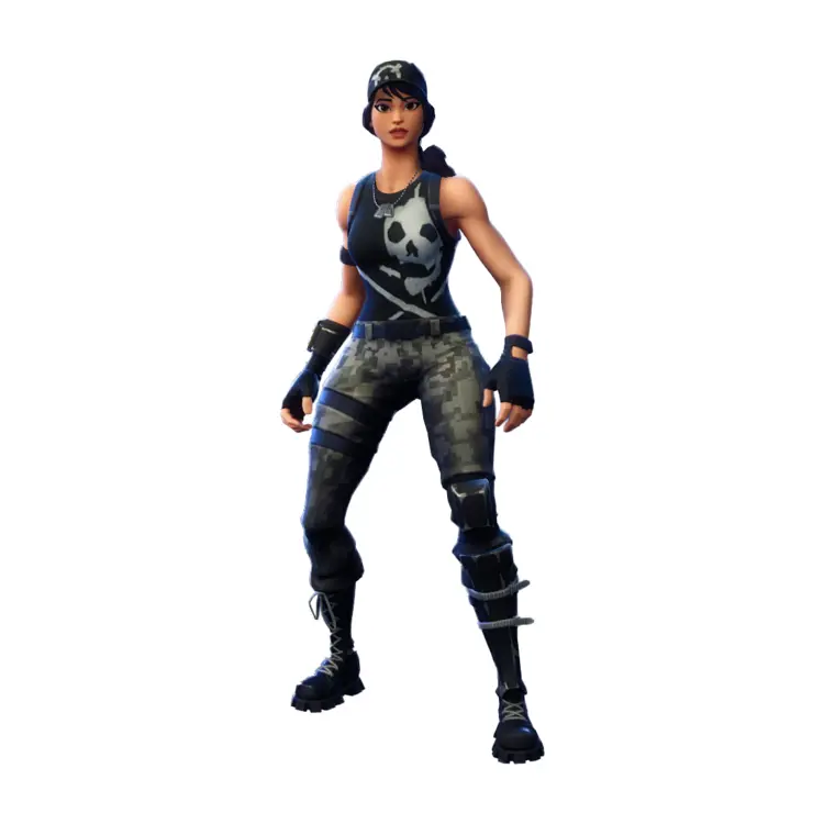 Female Game Character in Battle Outfit