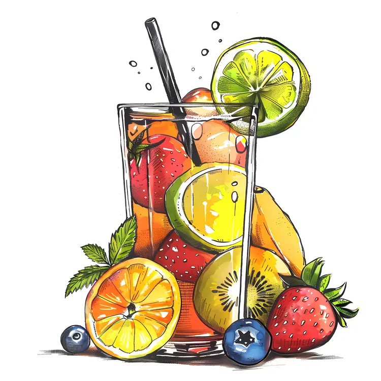 Refreshing Fruit Juice