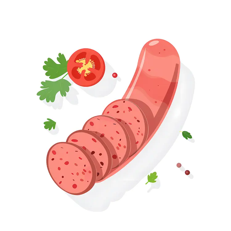 Sliced Sausage with Tomatoes
