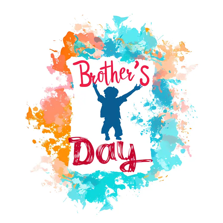 Brother's Day Celebration with Colorful Background