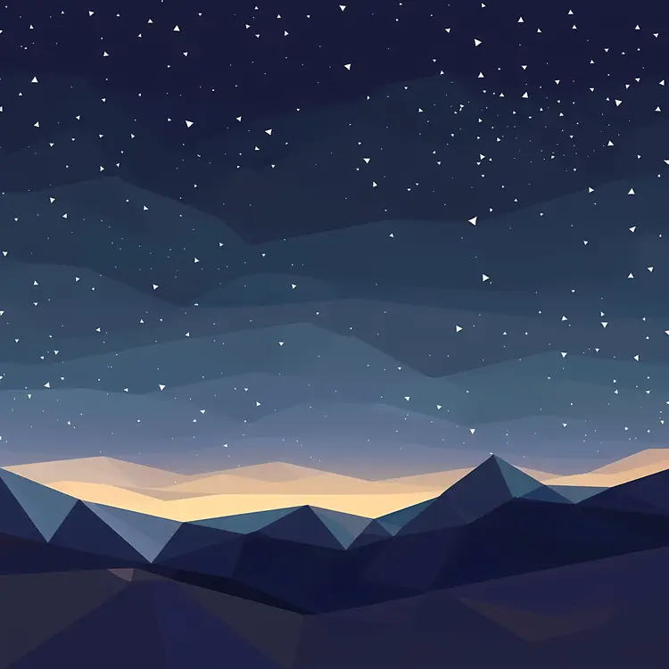 Starry Night over Mountains