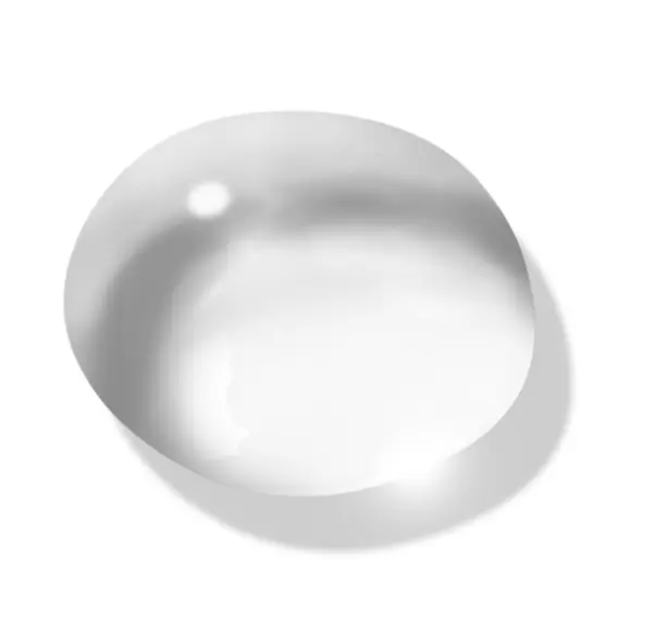 Transparent Water Droplet with Reflection