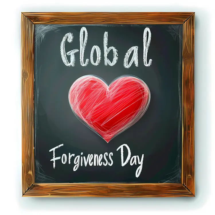 Global Forgiveness Day with Red Heart