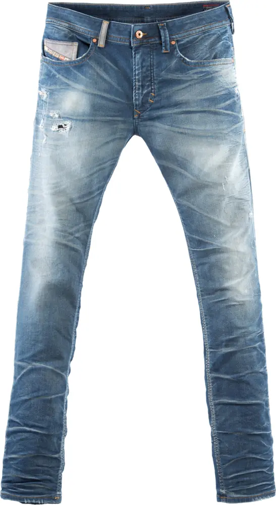 Faded Denim Jeans for Casual Wear