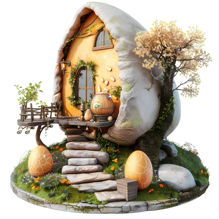 Small cute doodle house