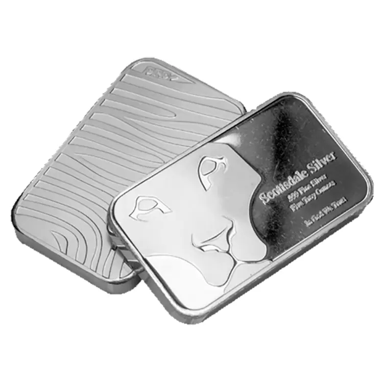 Stacked Silver Bars