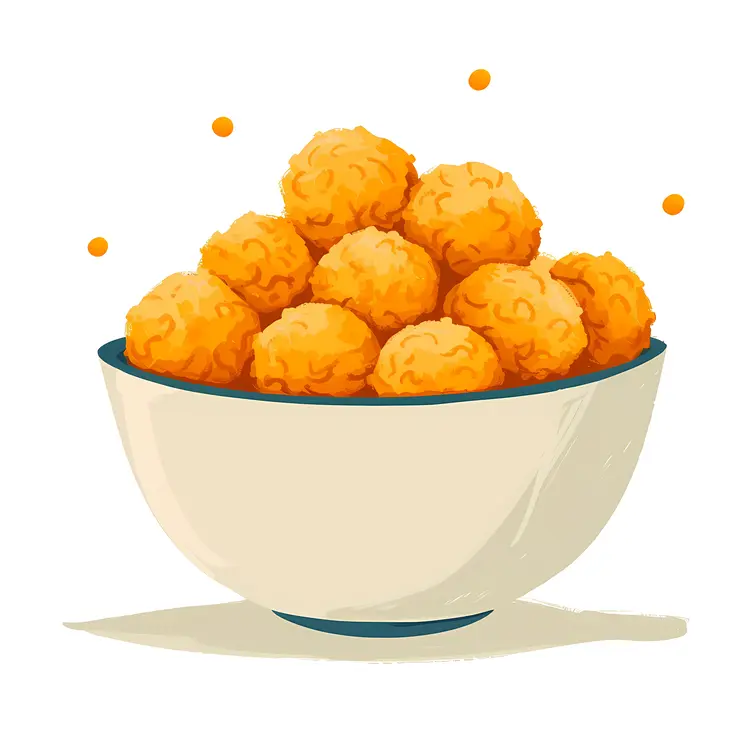 Orange Balls in a Bowl