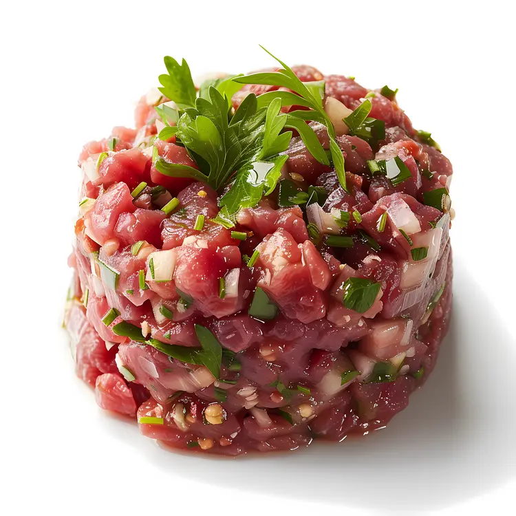 Gourmet Beef Tartare with Garnish