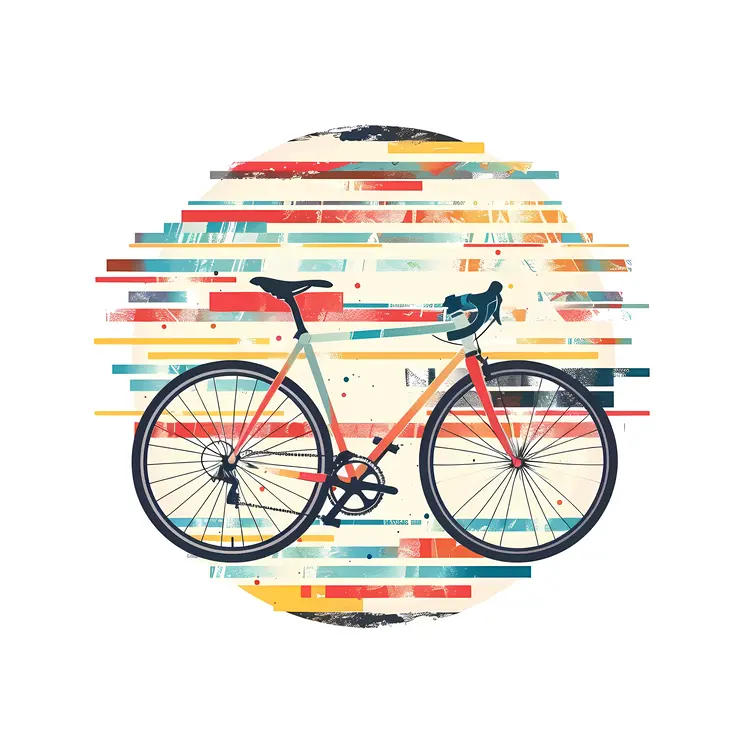 Colorful Bicycle Illustration