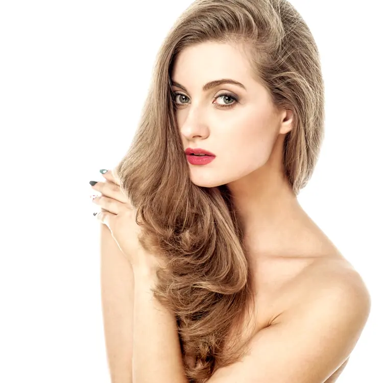 Elegant Woman with Long Hair
