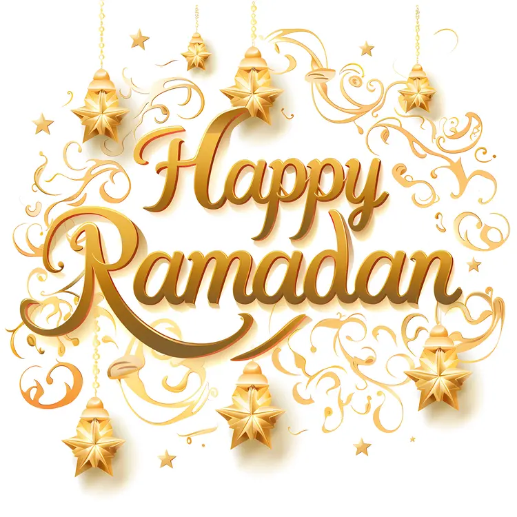 Happy Ramadan Golden Text