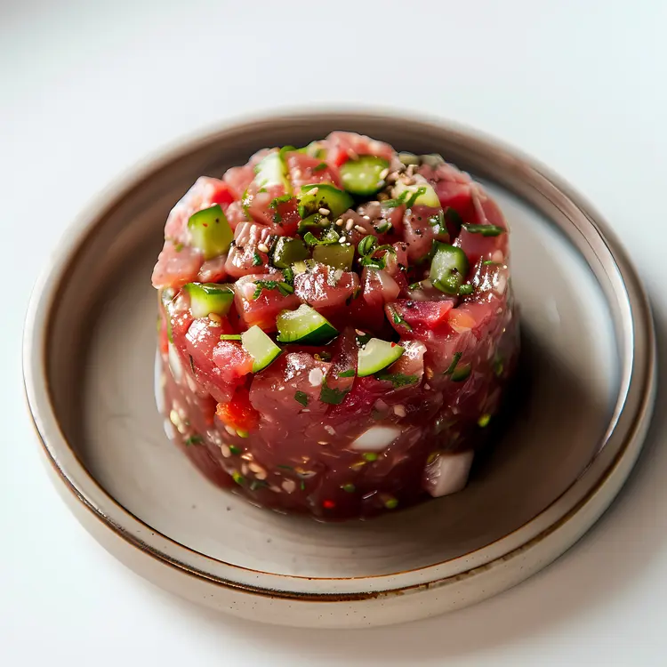 Delicious Tuna Tartare Appetizer