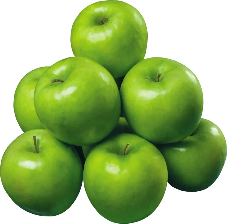 Fresh Green Apples Stack