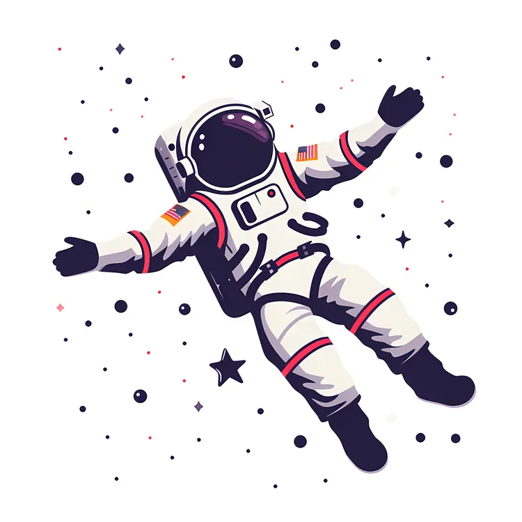 Astronaut Floating in Space