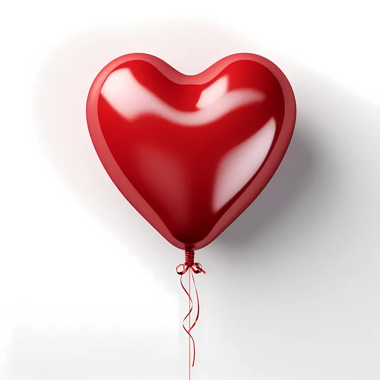 Red Heart Balloon for Valentine's Day