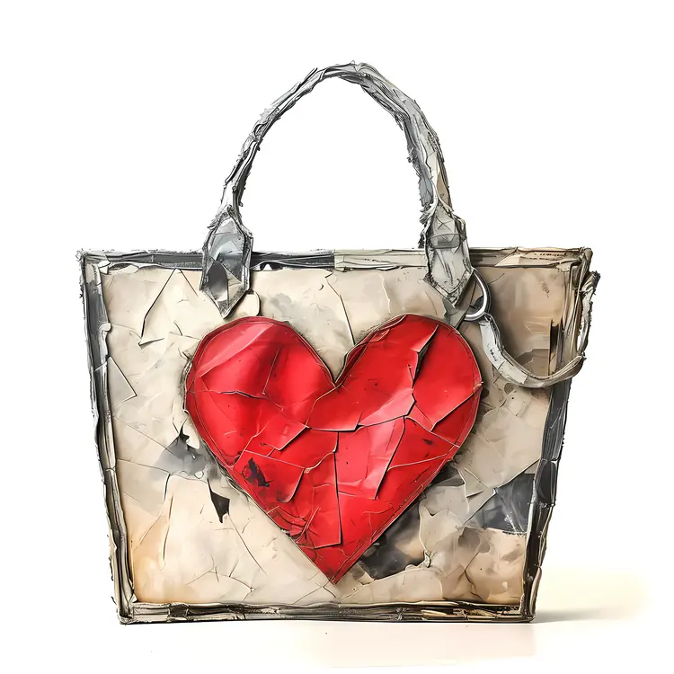 Artistic Heart Handbag