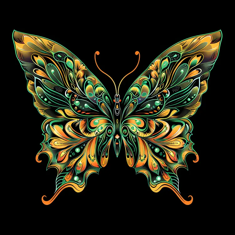 Colorful Artistic Butterfly