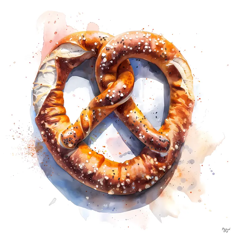 Realistic Pretzel Illustration