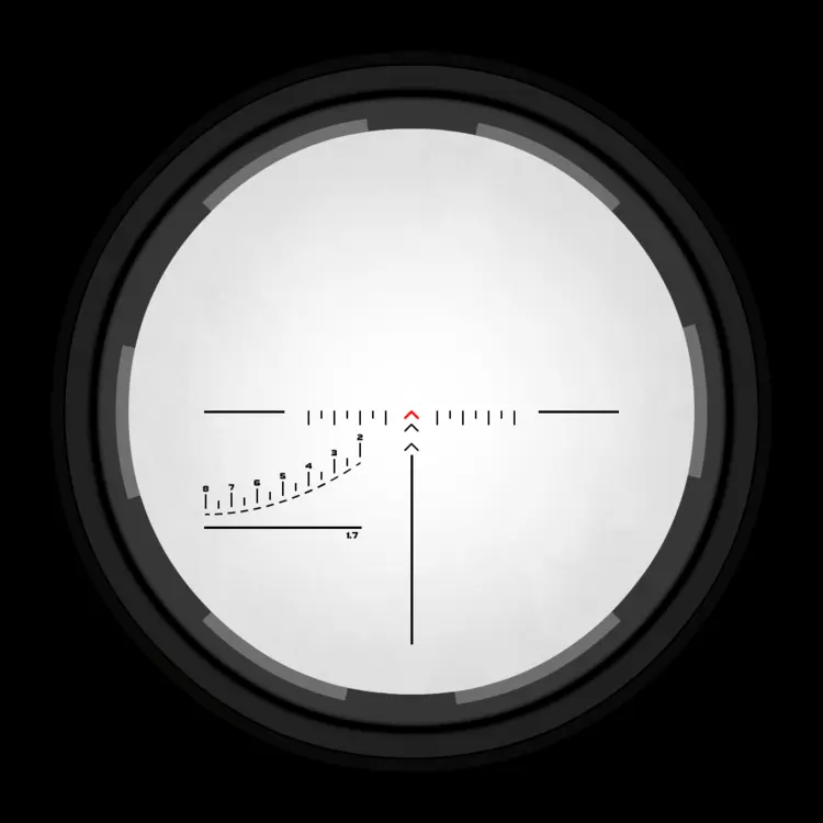 Scope Reticle for Precision Aiming