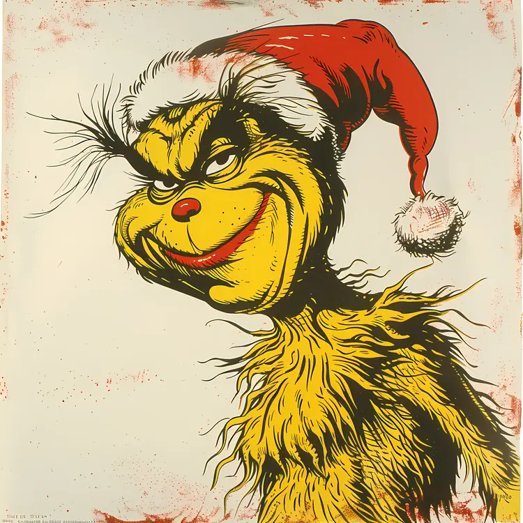 Grinch in Santa Hat