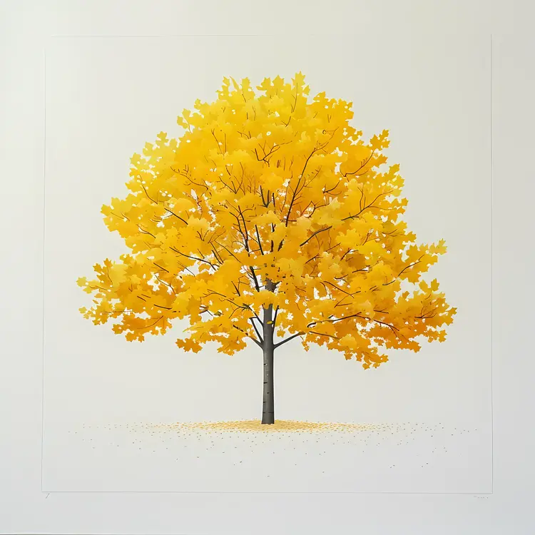 Yellow Tree in Autumn