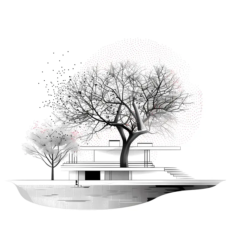 Modern House Architectural Sketch