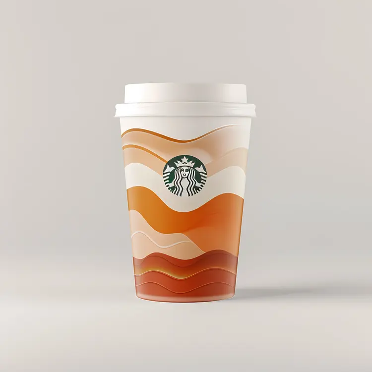 Wavy Starbucks Cup Design