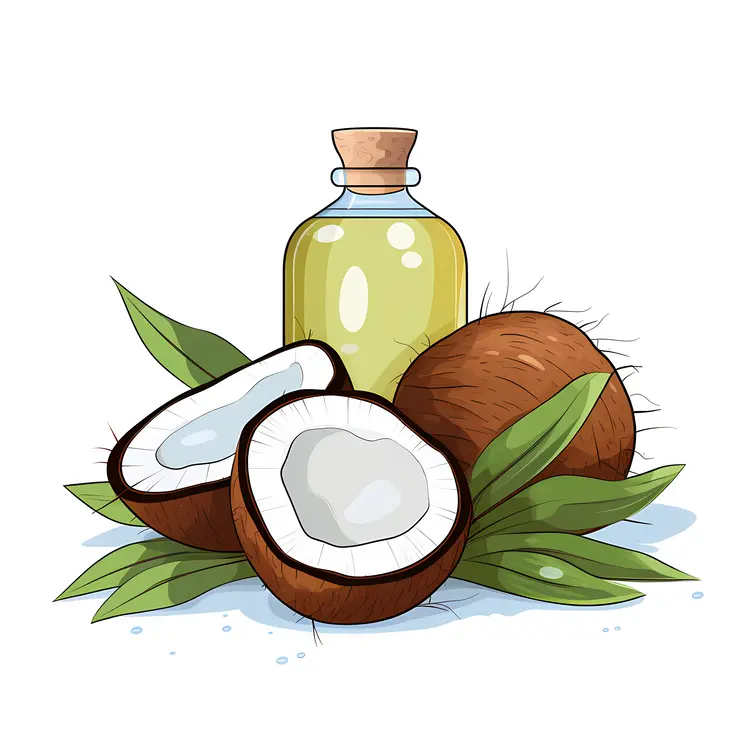 Coconut Oil with Fresh Coconuts