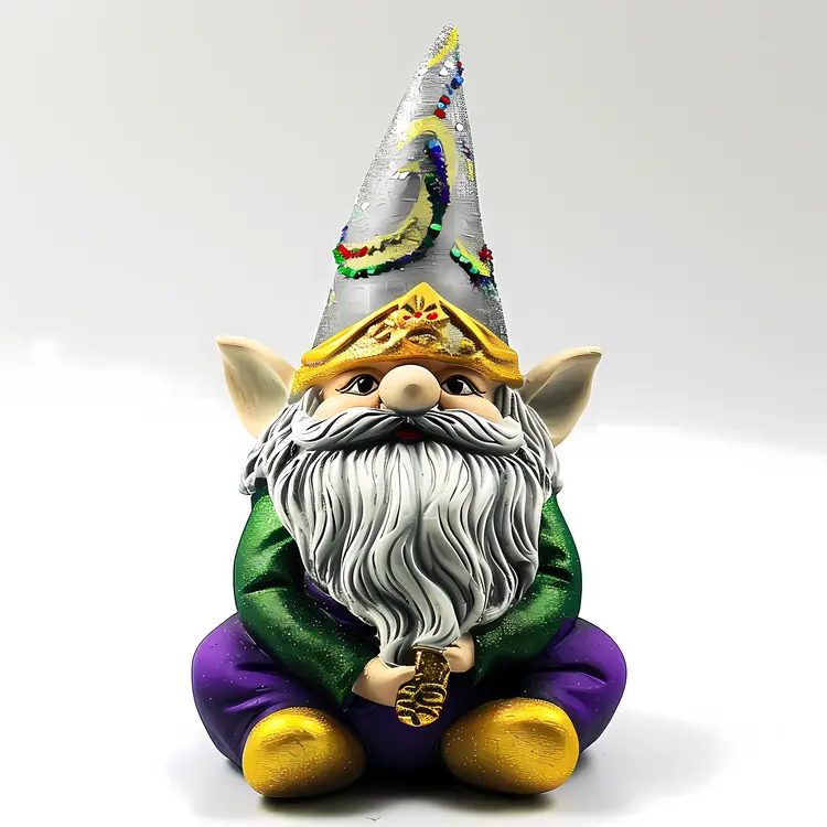 Gnome with Silver Hat