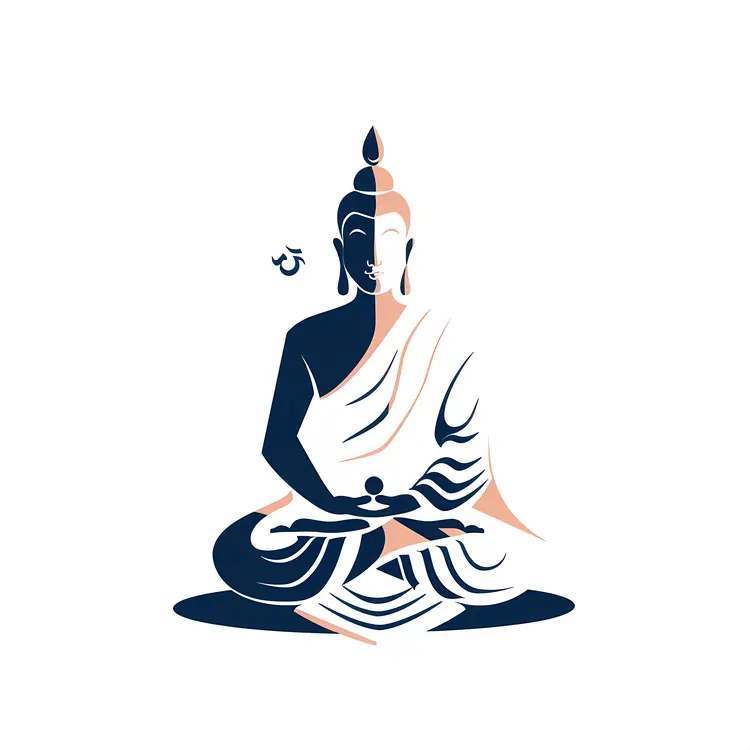 Abstract Buddha Illustration