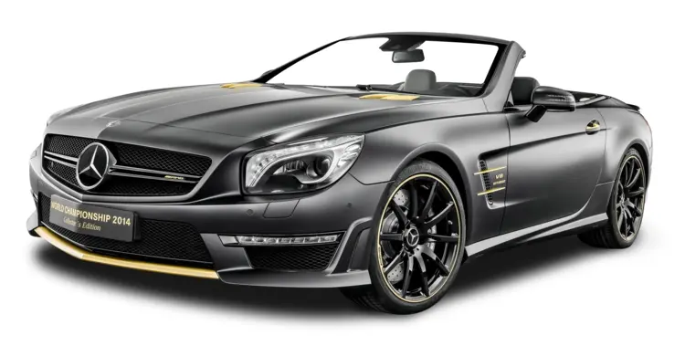 Black Mercedes Convertible Car