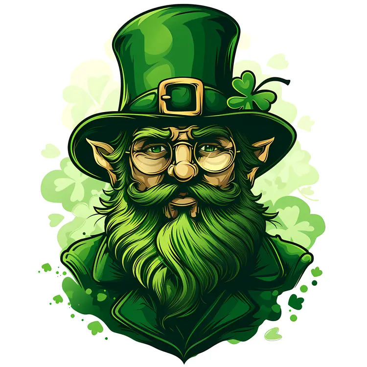 Leprechaun with Green Hat for St. Patrick's Day