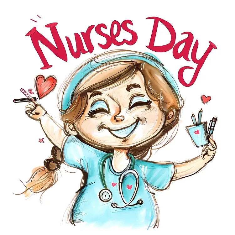 Happy Nurses Day Cartoon