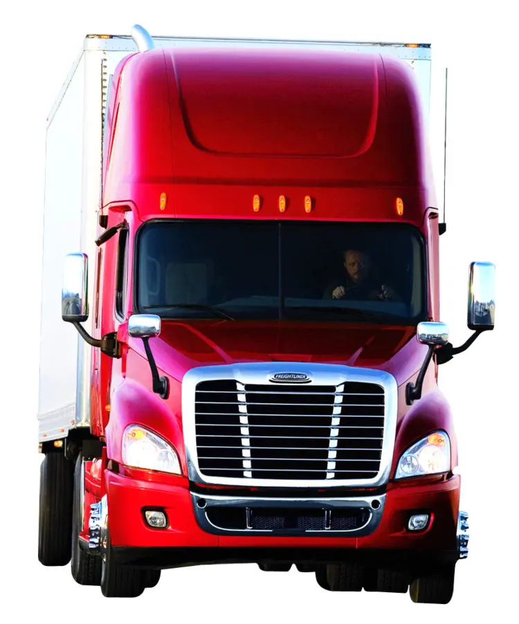 Red Truck for Freight Transport