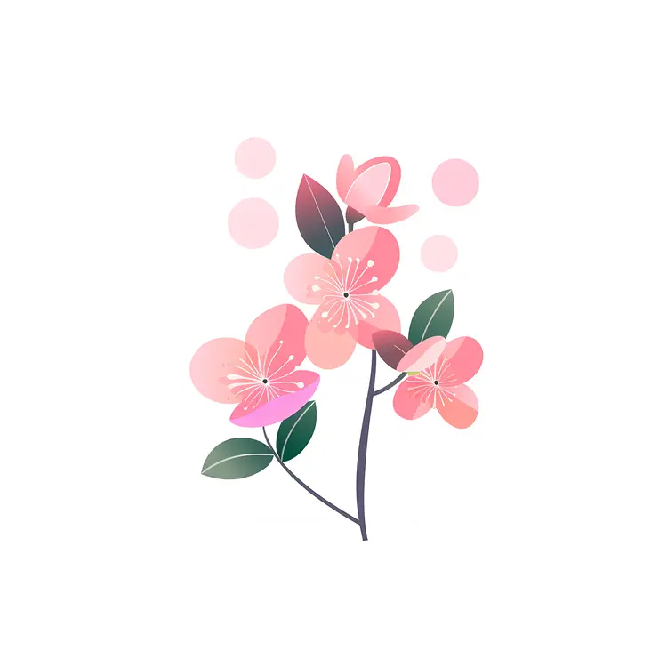 Pink Blossoming Flowers