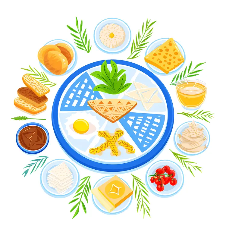 Assorted Food Platter with Various Snacks