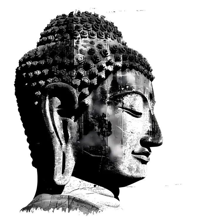 Buddha Head Side View