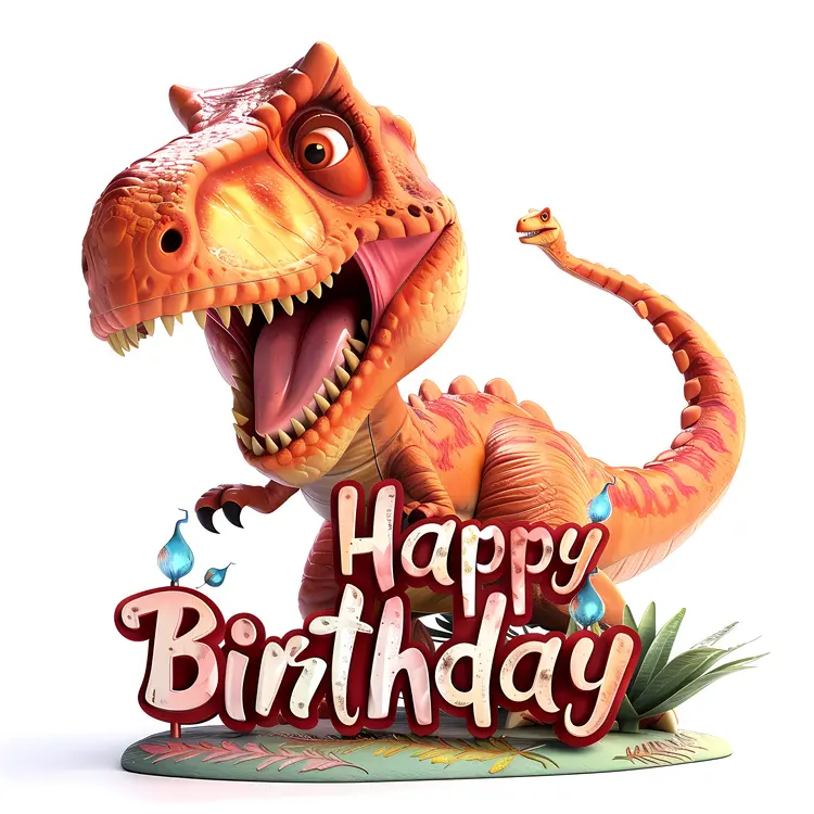 Red Dinosaur Birthday Celebration