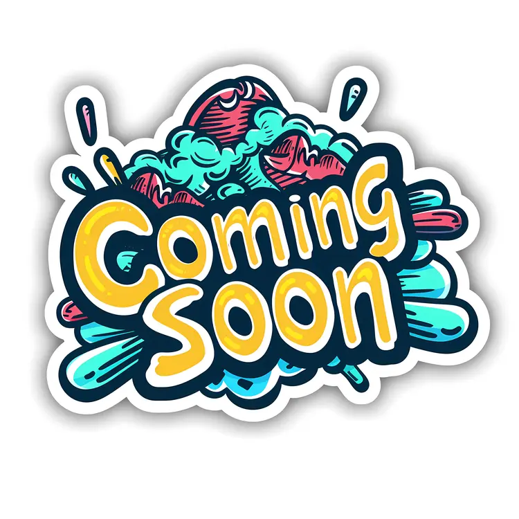 Colorful Coming Soon Sign
