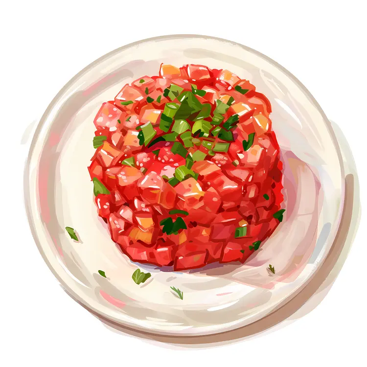 Fresh Tomato Tartare with Herbs