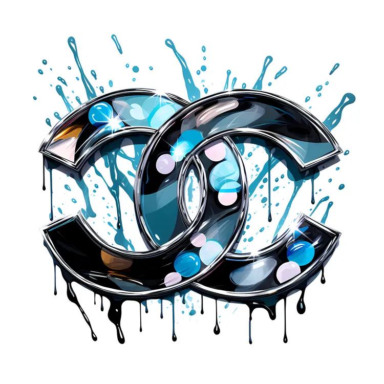 Artistic Dripping Chanel Logo