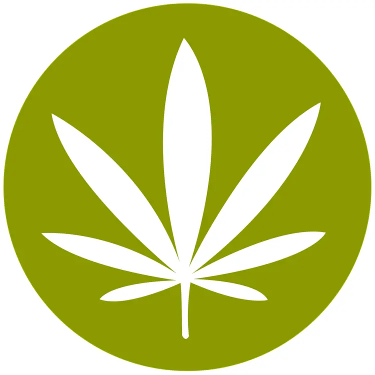 Green Cannabis Leaf Icon