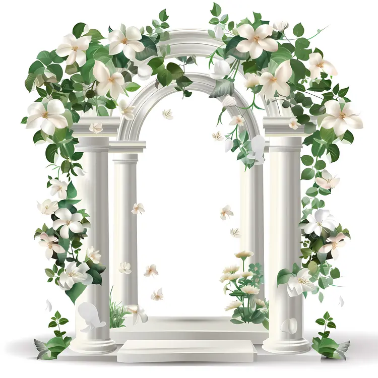 Beautiful Floral Wedding Arch